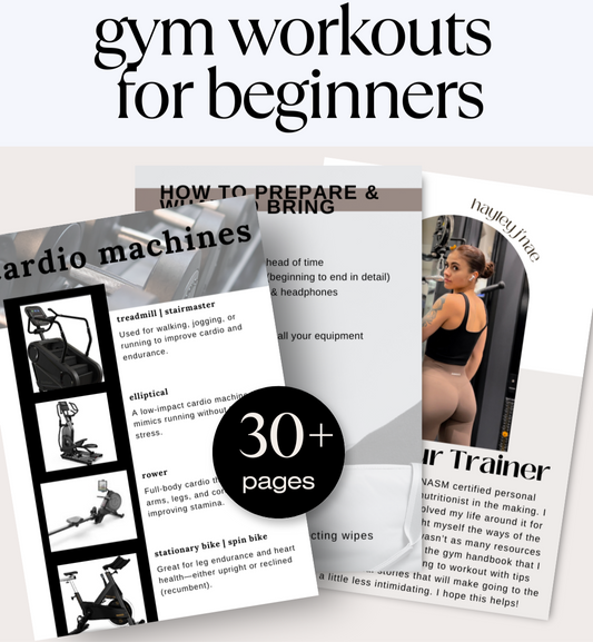Downloadable Beginners Guide for Gym Workouts
